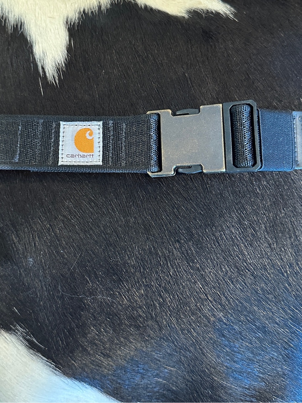 Carhartt Black Webbing Belt with Metal Quick-Release Buckle